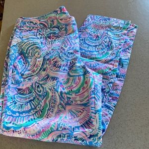 Lilly Pulitzer NWT Kelly Ankle Skinny Pants Happy as a Clam pattern size 12